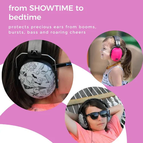 Miniatura 5 de BANZ Orejeras para niños de 2 años o más - Auriculares para niños con cancelación de ruido para ruidos fuertes y orejeras ajustables para niños