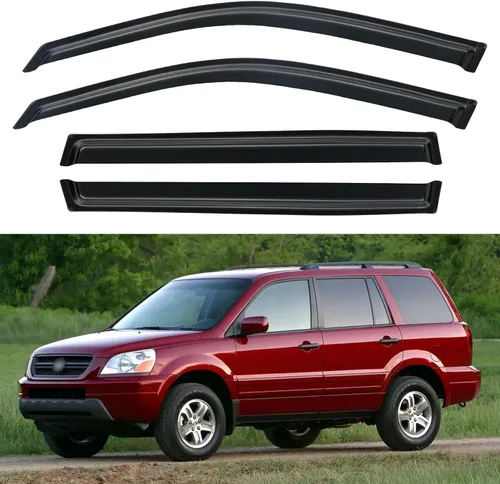 Miniatura 85 de YQAUTEC Viseras de Ventana Protectores de Lluvia para Honda Civic 2022 2023 2024 2025 2026, Deflectores de Viento de Ventilación de Ventana Fuera