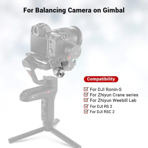 Miniatura 2 de SMALLRIG Contrapeso extraíble 3.53 oz para estabilizadores de cardán DJI Ronin S/Ronin RS 2 / Ronin-SC/Ronin RSC 2 y Zhiyun - AAW2284