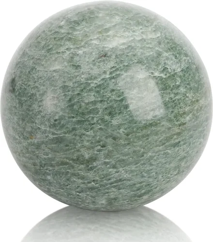 Miniatura 4 de Lyellfe Juego de 4 bolas Baoding de piedra de mármol, bolas de meditación de 2 pulgadas con caja, pelota de masaje de ejercicio de salud china