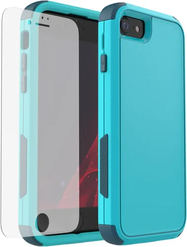 Miniatura 14 de X-belmox Funda resistente para iPhone SE 2022 (3ª generación), iPhone SE 2020 (2ª generación), 3 en 1 [a prueba de golpes] [a prueba de caídas]