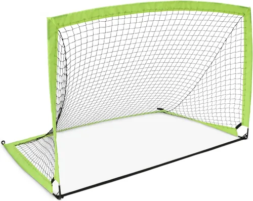 Amazon Basics Red de portería de fútbol portátil desplegable para entrenamiento en el patio trasero