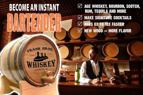 Miniatura 4 de Thousand Oaks Barrel Co. (1 litro) - Kit personalizado para hacer whisky de canela envejecida en barril - Cócteles Age Fireball, sidra de manzana