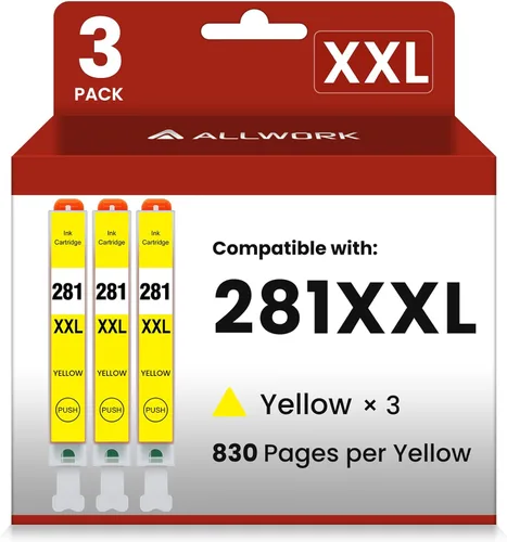 Miniatura 11 de ALLWORK 280XXL 281XXL Compatible con cartuchos de tinta Canon 280 y 281 PGI-280XXL CLI-281XXL para Canon TR8620a Cartuchos de tinta para Pixma