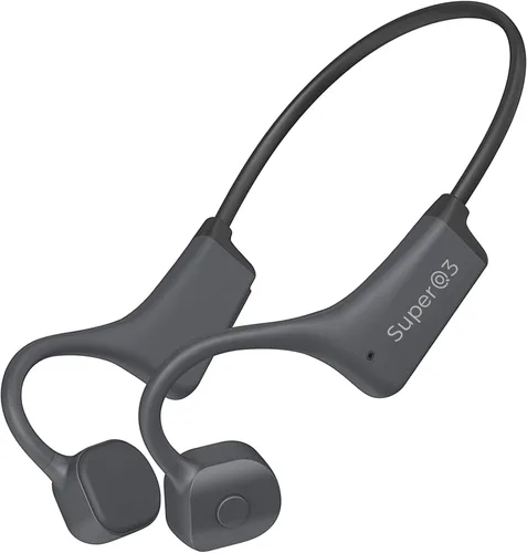 Auriculares de Conducción Ósea YouthWhisper IP67 Impermeables Inalámbricos Bluetooth 5.2 con Auriculares de Silicona Suave para Negro