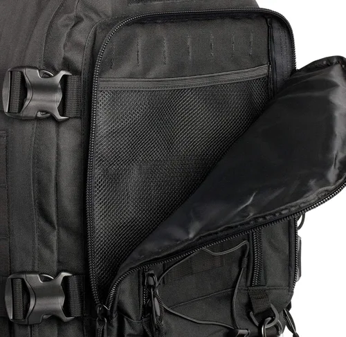 Miniatura 10 de Miramrax - Mochila táctica militar del ejército - Paquete de asalto para hombres, mochilas Molle, bolsa de evacuación, paquete de 3 días para Negro