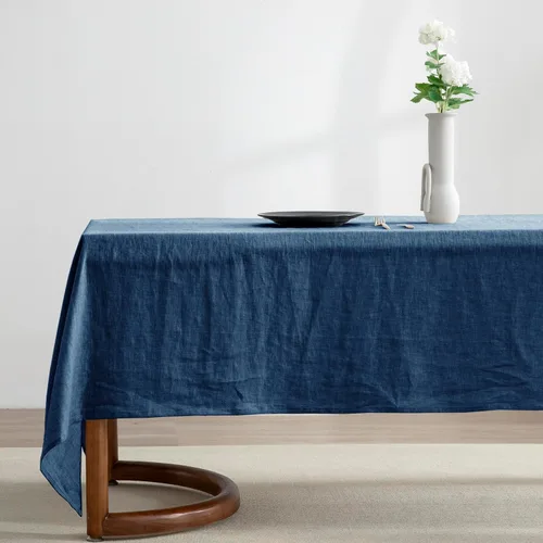 Miniatura 16 de EVERLY 100% Pure Linen Rectangle Tablecloths 60x84Inches for Dining,Buffet Parties,Picnic,Events,Weddings and Restaurants,Decorative Black