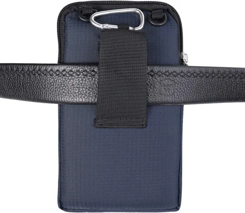 Miniatura 6 de Funda de nailon para teléfono celular para hombre, con clip para cinturón, bolsa de cintura compatible con iPhone 17 Pro Max Galaxy S26 Ultra S26+