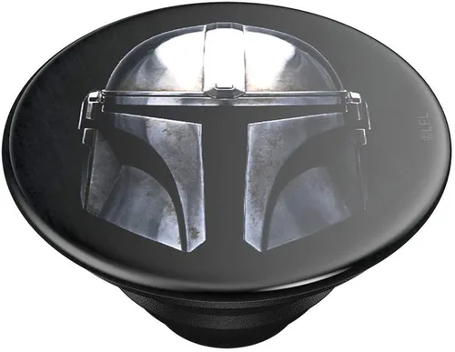 Miniatura 4 de PopSockets Agarre para teléfono con soporte expansible, agarre adhesivo, StarWars - Mandalorian (Brillo)