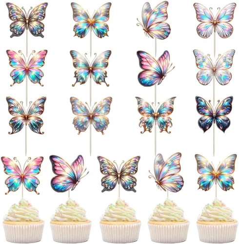 Miniatura 12 de 24 adornos para cupcakes de conejita para niñas, Día de San Valentín, Pascua, aniversario de boda, cumpleaños y despedida de soltera