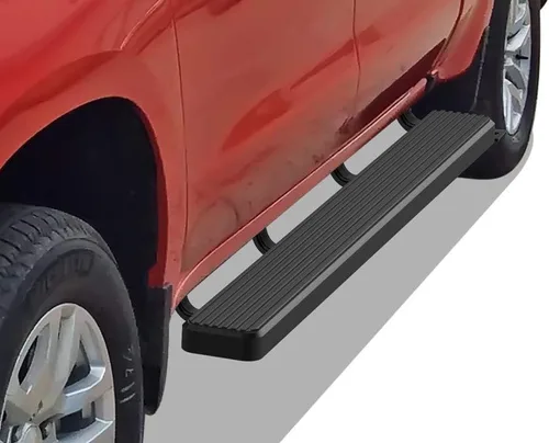 Miniatura 8 de APS Estribos negros compatibles con Chevy Silverado GMC Sierra 1500 2019-2026 Crew Cab y 2500 HD 3500 HD 2020-2026