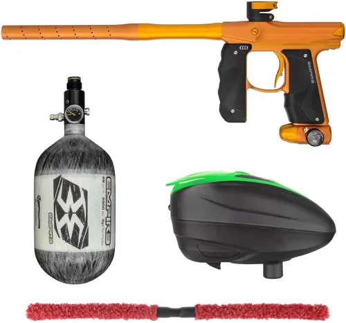 Miniatura 18 de Action Village Empire Mini GS TP Contender Kit de pistola de paintball con tanque 68/4500 Negro Polvo/Negro Polvo