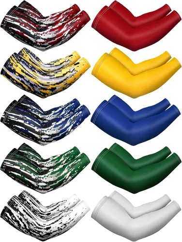 Miniatura 7 de 10 pares de mangas de protección solar UV brazo mangas de enfriamiento antideslizante compresión deportes poliéster Ciclismo cubiertas