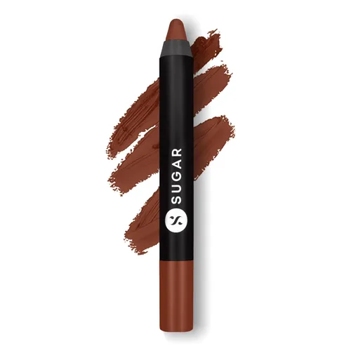 Miniatura 13 de SUGAR Lápiz labial Matte as Hell para mujeres Dura hasta 12 horas Lápiz labial con sacapuntas 2.8gm - 01 Scarlett O'Hara