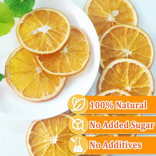 Miniatura 3 de Rebanadas de naranja seca de 4.23 onzas, rebanadas de naranja deshidratadas para decoración de cóctel y mixología, cítricos secos naturales sin