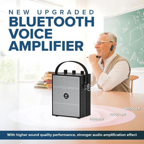 Miniatura 2 de Amplificador de voz Bluetooth 5.3 con auriculares de micrófono inalámbrico, micrófono amplificador inalámbrico personal para profesores, megafonía