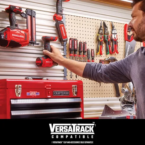 Miniatura 12 de CRAFTSMAN V20 Kit combinado de herramientas eléctricas inalámbricas de 4 herramientas con 2 baterías y cargador (CMCK400D2)