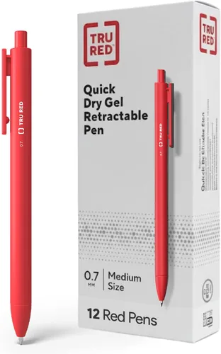 Miniatura 17 de TRU RED Bolígrafos de gel retráctiles, punta media de 0.028 in, tinta negra, paquete de 5 bolígrafos de secado rápido para notas sin manchas
