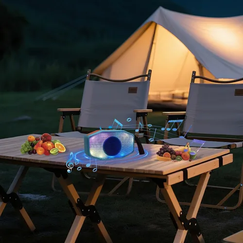 Miniatura 3 de Altavoz Bluetooth portátil, voces claras de volumen fuerte, emparejamiento TWS, Bluetooth 5.3, TF/USB, control de botón fácil, altavoz compacto al