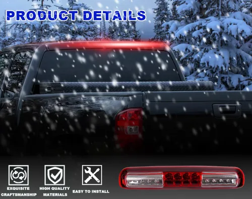 Miniatura 2 de PIT66 3ª luz de freno LED, compatible con Chevy Silverado 99-06/99-06 GMC Sierra 1500 2500HD 3500 luz de parada de montaje alto, tercera lámpara