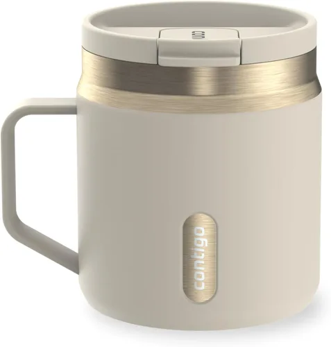 Miniatura 8 de Contigo SnapSeal - Botella de agua de acero inoxidable de 14 onzas con aislamiento al vacío con tapa de cierre automático a prueba de fugas