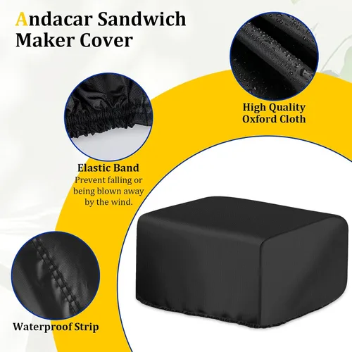 Miniatura 3 de Panini - Funda de prensa para Cuisinart Panini Press GR-4NP1, cubierta impermeable para sandwichera para parrilla interior 5 en 1, cubiertas