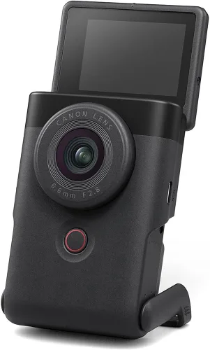 Miniatura 5 de Canon PowerShot V10 Vlog - Cámara compacta de vlogging 4K con soporte integrado, micrófonos estéreo y pantalla abatible (negro) (5947C002) +