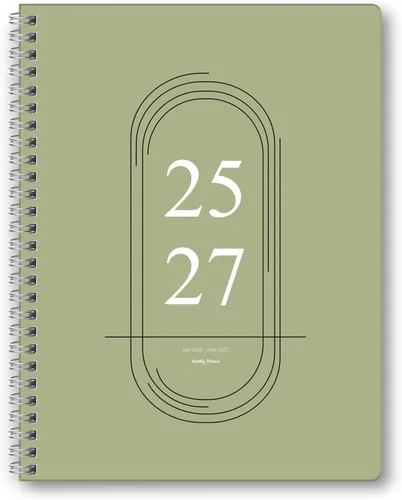 Miniatura 10 de Agenda mensual 2025-2027, agenda de 24 meses, calendario 2025-2027, julio 2025 a junio 2027, cubierta de cartón duro A4-8.6 x 11.3 pulgadas
