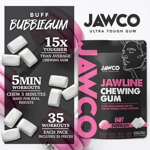 Miniatura 3 de JAWCKO Chicle Ultra-Resistente para Mandíbula Obtén una Mandíbula Más Fuerte y Cuadrada Chicle Duro de Entrenamiento para Mandíbula Fuerza 15X