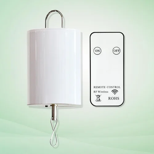 Miniatura 10 de Motor de Bola de Disco FONMY con Batería Operada por Control Remoto 10RPM Gancho de Visualización Rotativo para Hilandero del Viento, Móvil de Cuna