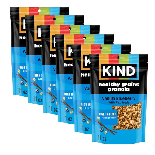Miniatura 18 de Kind Granos saludables de granola, avena y miel con coco tostado, sin gluten, mezcla de aperitivos saludables, 0.18 onzas de proteína, 11 onzas, 3
