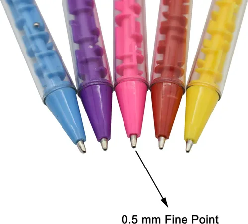 Miniatura 3 de Maydahui 15 bolígrafos creativos con forma de rompecabezas de laberinto, tinta azul para adultos y estudiantes