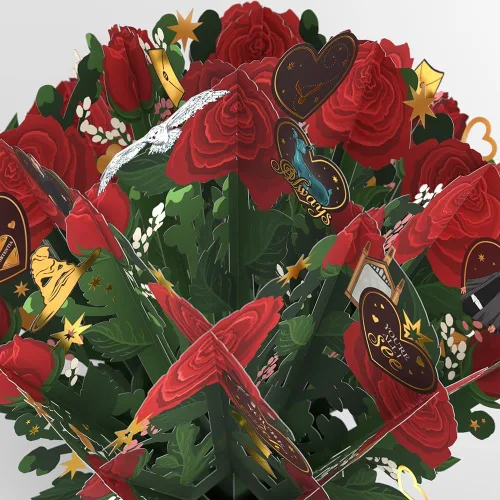 Miniatura 2 de Lovepop Ramo de flores de papel desplegable de Harry Potter para ella y él – Tarjetas de felicitación de amor 3D para niños, niñas, hombres y Roses