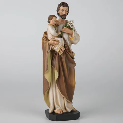 Miniatura 4 de BC Católica Estatua de San José y el Niño Jesús, Figura de Santo Católico, Regalo Religioso para el Día del Padre, Decoración Inspiradora