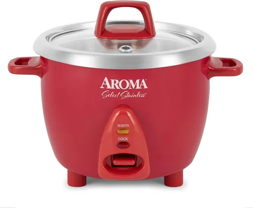 Miniatura 8 de Aroma Housewares Select - Olla arrocera y calentador de acero inoxidable con olla interior sin recubrimiento, 3 tazas (sin cocinar)/6 tazas