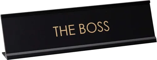 Miniatura 12 de Letrero de escritorio de Big Boss (2 x 8 pulgadas)