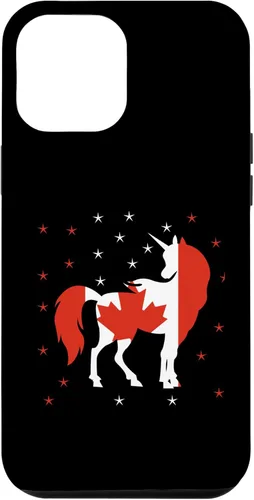 Miniatura 25 de Funda para iPhone 13 Pro Max Unicornio Bandera de Canadá