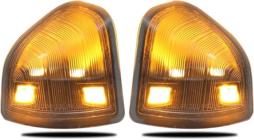 Miniatura 2 de Espejo lateral LED intermitente, luz de retrovisor izquierdo y derecho, lente de cubierta transparente para 68302828AA 68302829AA compatible