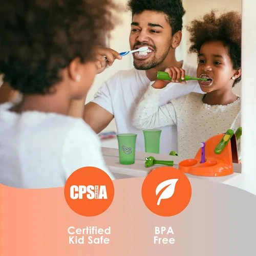 Miniatura 5 de Brusheez Juego de Cepillo de Dientes Eléctrico para Niños - Seguro y Eficaz para Edades de 3+ - Probado y Aprobado por Padres con Cerdas Suaves, 2