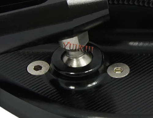 Miniatura 5 de Espejos universales de motocicleta CNC espejo de aluminio M10 M8 duradero espejo retrovisor para Yamaha FZ-09 2014-2017/FZ1 N 2006-2015/XSR, Negro