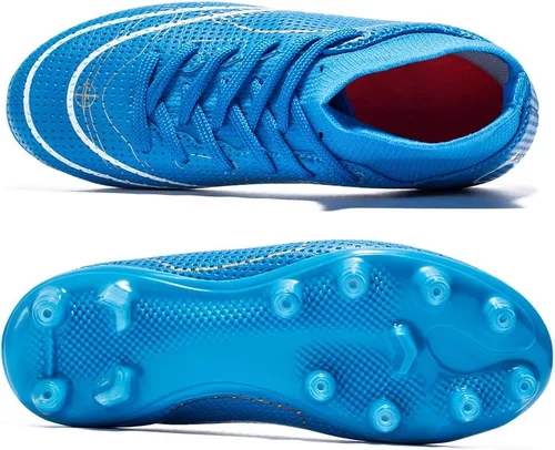 Miniatura 4 de Zapatos de fútbol para niños y niñas, para exteriores, interiores, para entrenamiento de fútbol y césped atlético