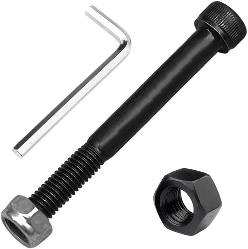 Miniatura 10 de Eje Pro Scooter M8 0.315 in X 1.102 in-5.118 in Tamaño múltiple 12.9 Grado Acero al carbono para rueda delantera trasera Freestyle Scooter Grinds