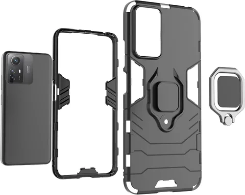 Miniatura 5 de Funda para Xiaomi Redmi Note 12S 4G Caso,Soporte de montaje magnético para coche Funda Shell para Xiaomi Redmi Note 12S 4G Caso Azul