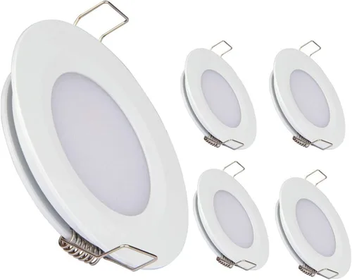 Miniatura 12 de acegoo Luz de Techo Empotrada para RV de 2-3/4" 12V Luz LED de Disco Regulable para Campervan Camión Caravana Barco Techo Bajo Gabinete Iluminación