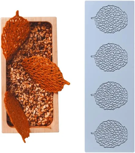 Miniatura 9 de 2 cavidades diseño de hojas de silicona para glaseado de fondant para tartas, moldes de silicona para hornear, herramientas de pastelería, LFM-109