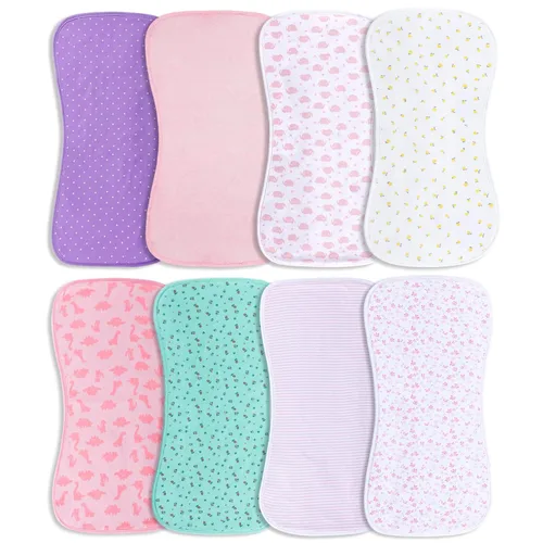 Miniatura 15 de Hakochia Paños para eructos para bebé, niño y niña, de algodón orgánico, grandes, unisex, extra absorbentes, suaves, neutros, trapos para eructos