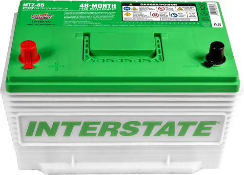 Miniatura 7 de Interstate Batteries Batería automotriz de 12 V 63 Ah (MTZ-34 Group 34, 24) AGM de plomo puro, ciclo profundo, batería de repuesto de automóvil