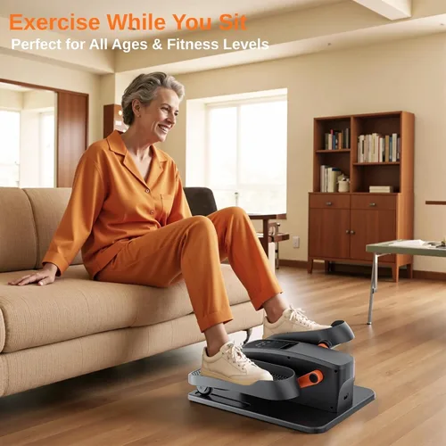 Miniatura 3 de Under Desk Elliptical Machine, Electric Elliptical Leg Exerciser While Sitting for Seniors As Seen on TV, Quiet Portable Seated Pedal Exerciser for