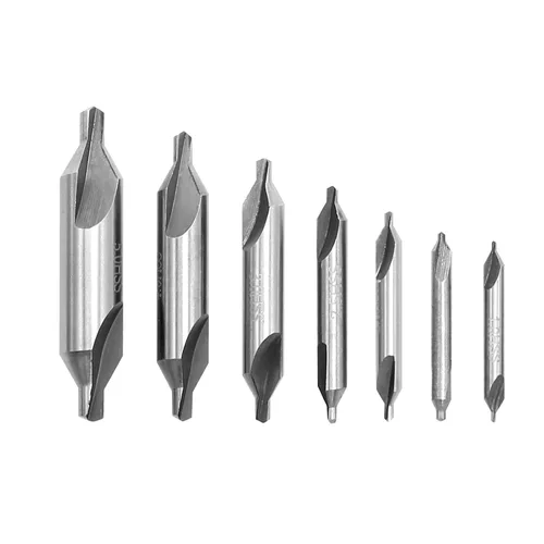 Miniatura 2 de Saihisday Juego de brocas centrales M2 HSS Centrado Starter Broca 60 grados Avellanador Herramientas para torno Metalworking