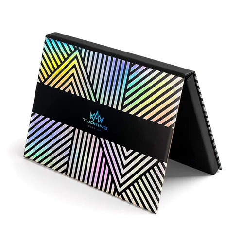 Miniatura 9 de Paleta magnética de maquillaje con espejo y 20 calcomanías de metal, paleta de almacenamiento vacía para sombra de ojos, resaltador de polvo
